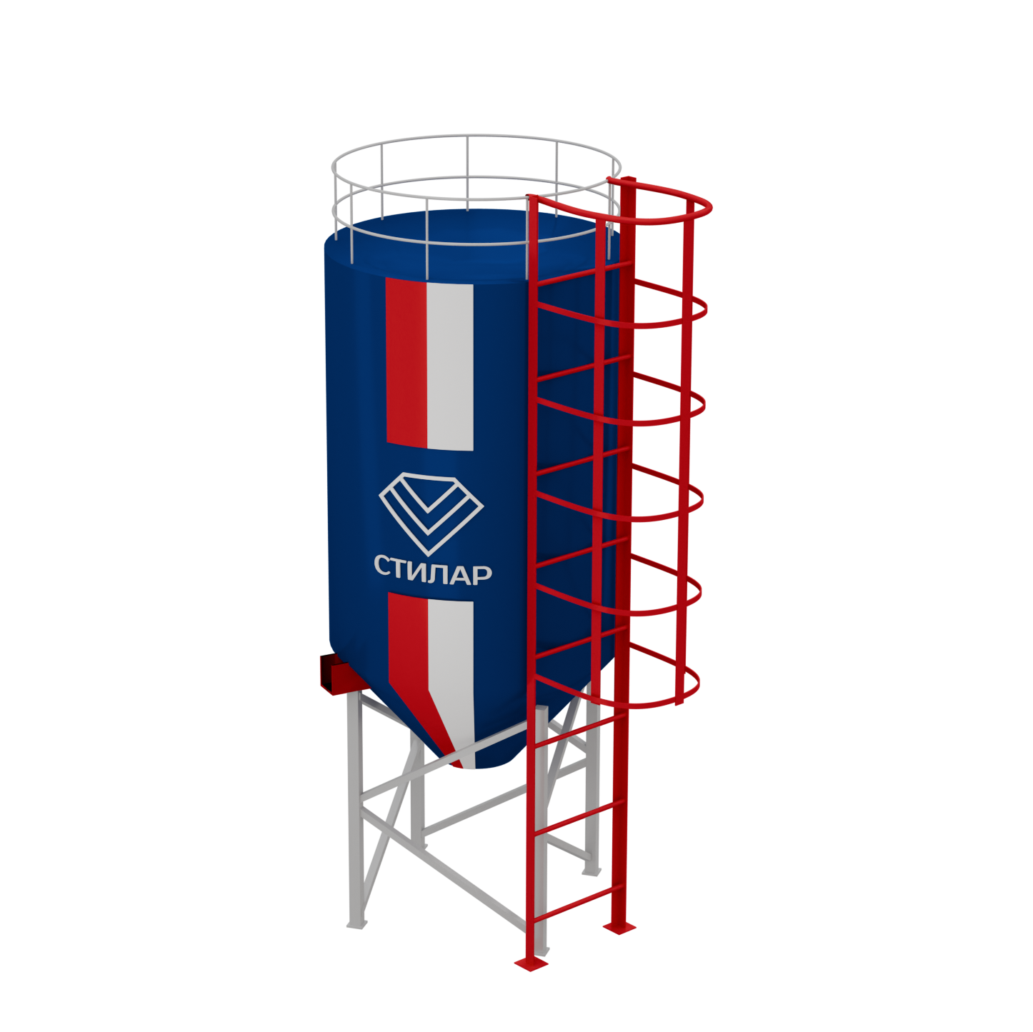 Цельносварный силос для муки 20 м³ от производителя